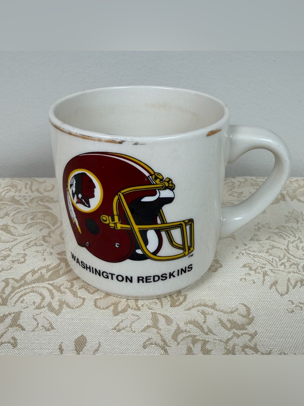 Vintage NFL Washington Redskins White Mug Super Bowl